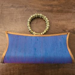 Vintage Silk Clutch from India