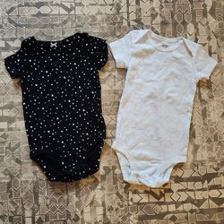 2 Piece Carter's 9M Snapbutton Rompers