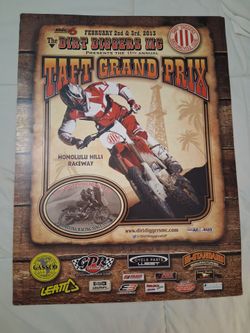 VINTAGE "DIRT DIGGERS MOTO CROSS" 2013 EVENT at HONOLULU HILLS, TAFT CA. ..Have 6 available,..asking $5 each, or $20 for ALL!