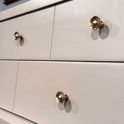 beige dresser with gold handles Apex Dresser main image 1