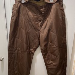 Large Brown Snow Pants
