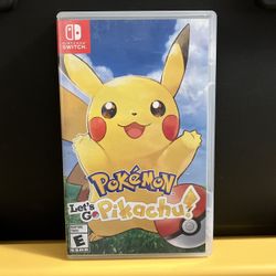 Pokemon Let’s Go Pikachu for Nintendo Switch video game system console Lets pika Pikachu! Complete