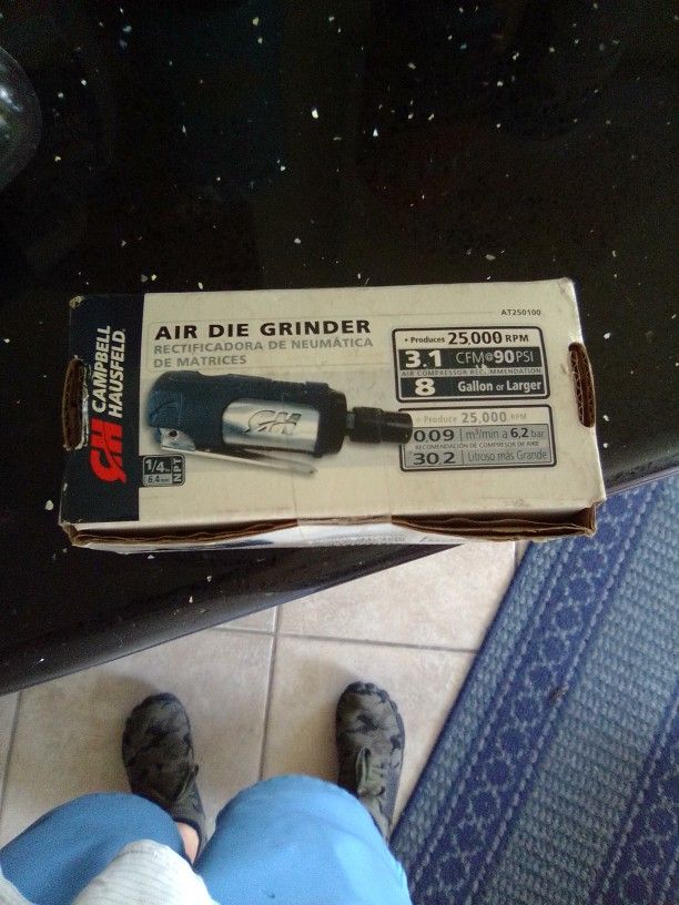 Brand New Campbell Hausfeld Air Die Grinder