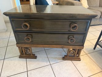 Dark brown wood drawers - needs to sell today!
