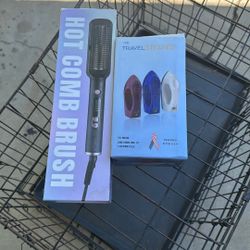 Plancha Vaporizadora Y Hot Comb Brush, 