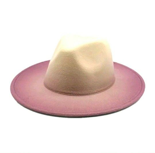 Two Tone Hombre Fedora Hat