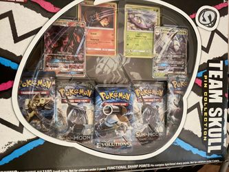 Team Skull Pokemon Box (xy evolutions, Burning shadows, breakpoint)