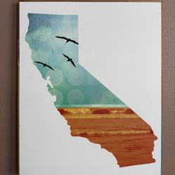 Large Original California Artwork – 32” x 40”