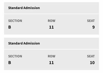 NATE BARGATZE — INTUIT DOME — MAY 10 — FLOOR SEATS — 300$