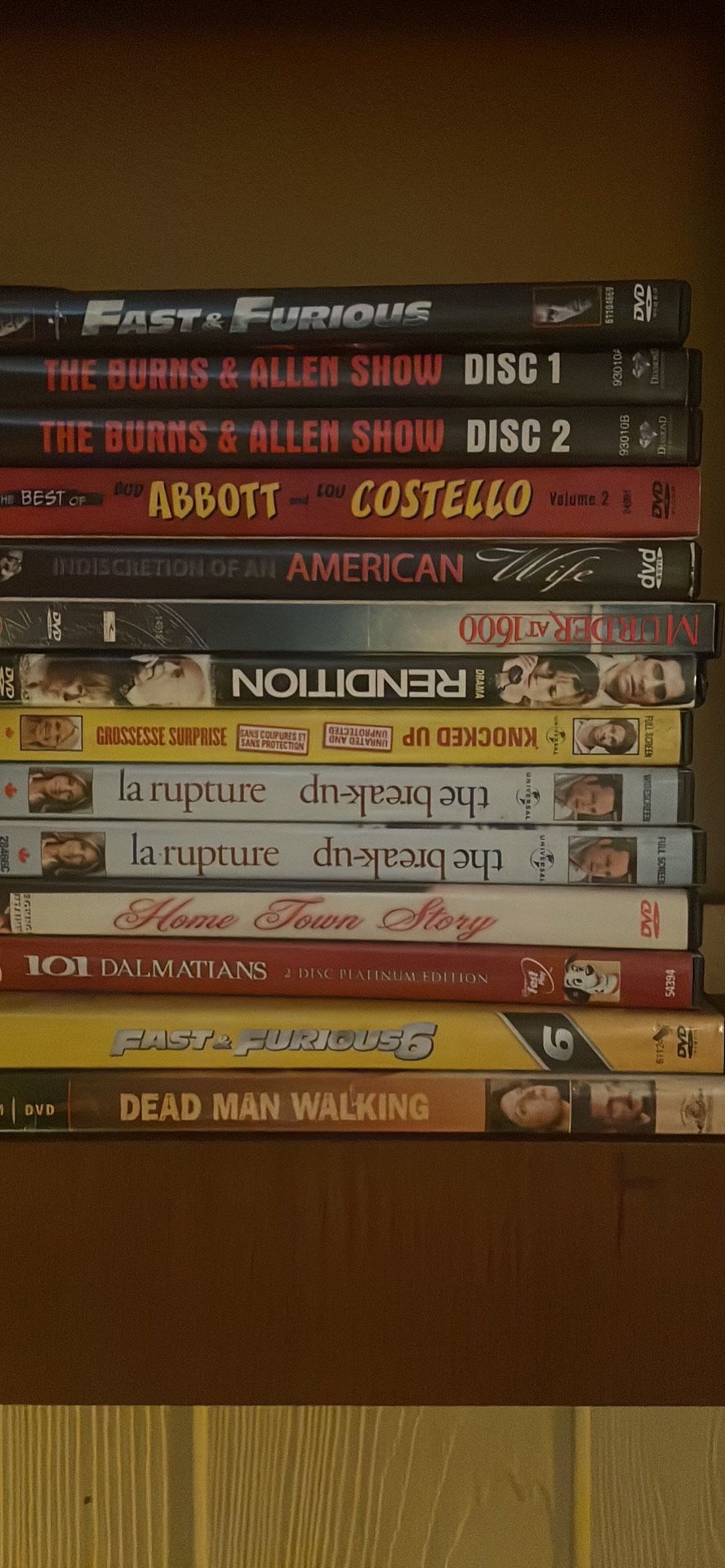 One Of A Kind Collection/ DVDs. 5 For 2$. Branford