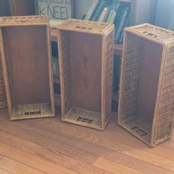 Set of 3 Wicker Storage Baskets
