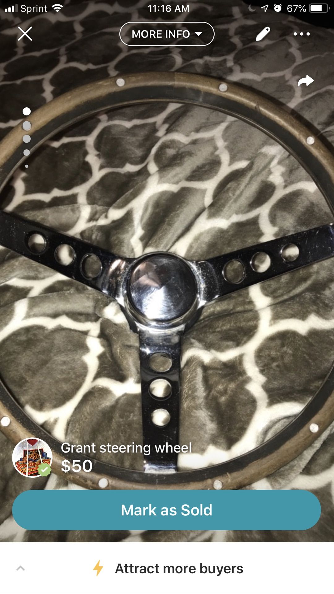 Grant steering wheel