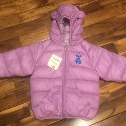 Little Girls Puffer Jacket Size 6 (New With Tags)