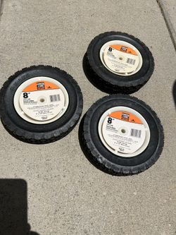 Lawn Mower Plastic Wheel 8” X 1.75” $30 For All Three