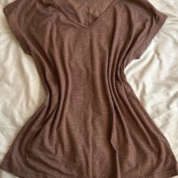 Brown V Neck