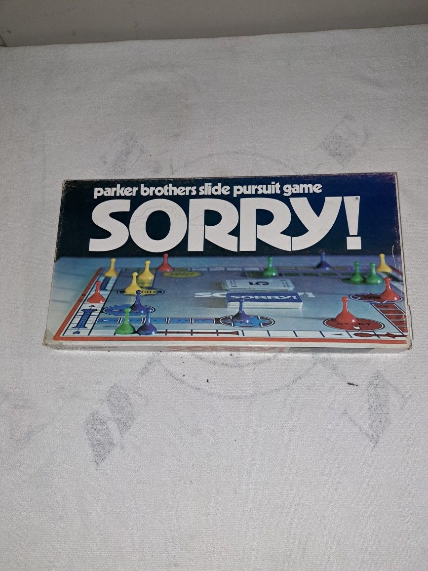 Vintage 1972 Sorry Board Game In Excellent New Condition (Is Complete Nothing Missing)