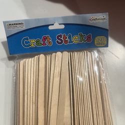 Craft Sticks/ Popsicle Sticks 120 Pieces 