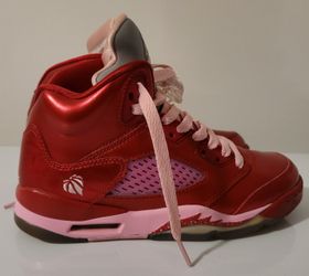 Girls Air Jordan 5 Retro❤️ “Valentine's Day” Size 4y