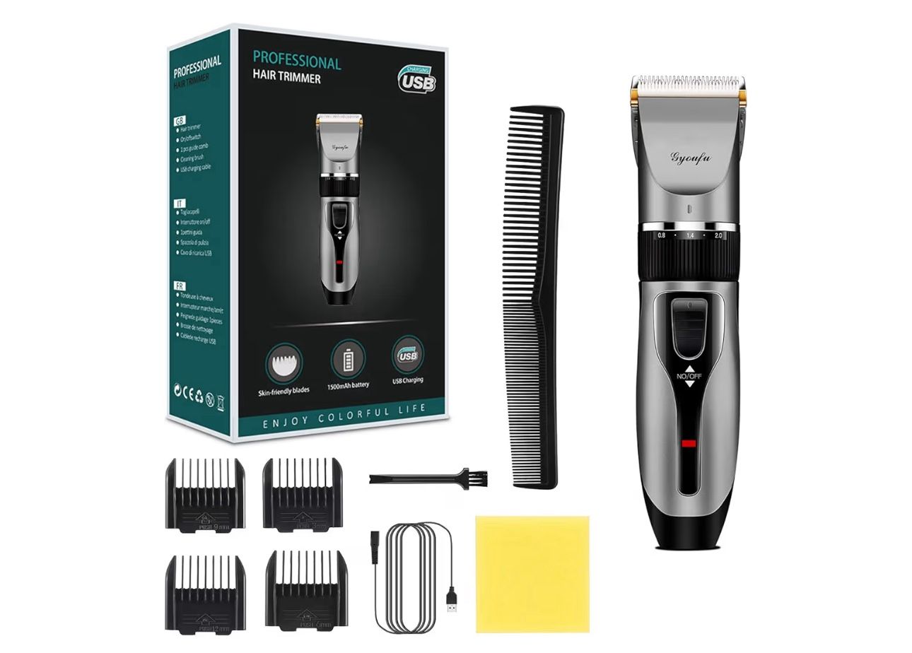 🔥Brand new🔥 Hair Clippers for Men Hair Cutting Kit Electric Rechargeable Beard Trimmer Cordless Beard Shaver for Pet Dogs Baby Kids with Guide Combs