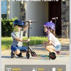 FanttikRide C9 Pro Kids Electric Scooter Ages 8-12, Black 