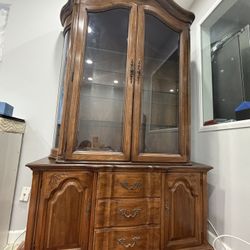 Free - Wood Glassdoor Cabinet 