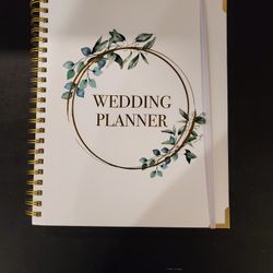 Brand New! Luxury Eucalyptus & Gold Hardcover Wedding Planner & Organizer (Spiral Bound)