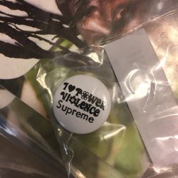 Supreme POWER VIOLENCE PIN • SS19