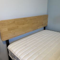 Full Size Platform Bed Frame And Free Mattress Set 