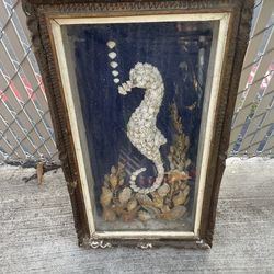 Seashell folk art vintage