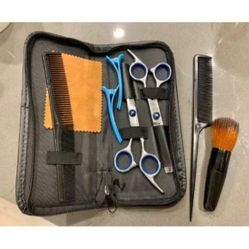 New Hair Cutting Scissors Kits, 10 Pcs Stainless Steel Hairdressing Shears Set.