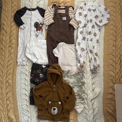9pc Baby Clothing Bundle (size 6-9m)