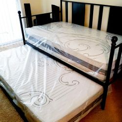 NEW TWIN MATTRESS. Bed frame is not available. Take it home the same day 👍