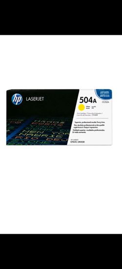 Genuine HP CE252A 504A Yellow Toner Cartridge - NEW SEALED