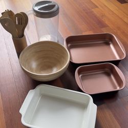 Kitchen Essentials Set (Bakeware + Bowl + Utensils)