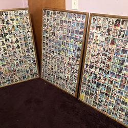 1981 Uncut TOPPS BASEBALL CARD SHEETS FRAMED