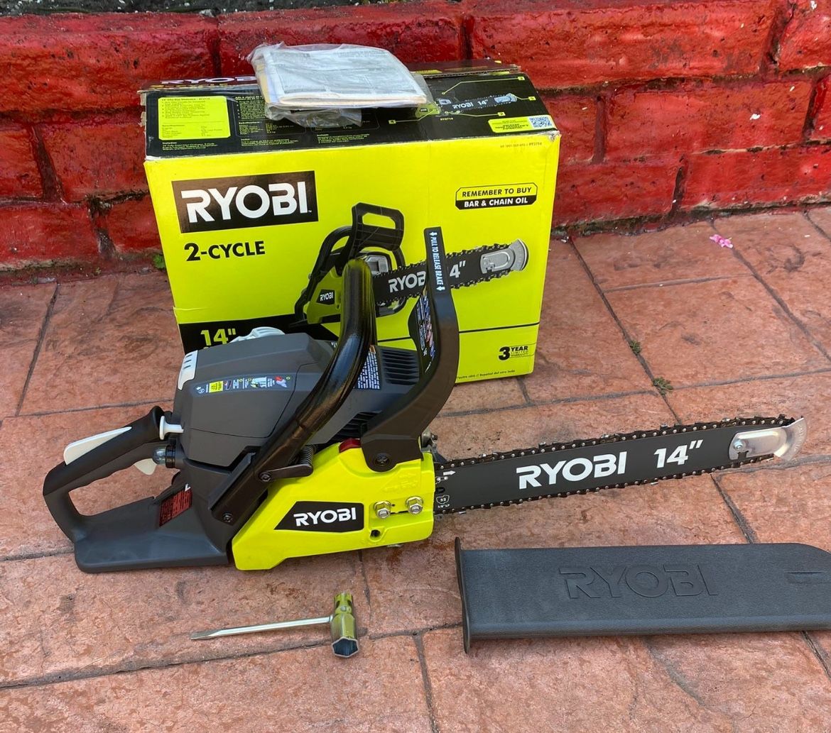 Ryobi 14” 37cc 2-Cycle Gas Chainsaw.