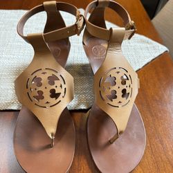 Tory Burch Tan Sandal/Wedge