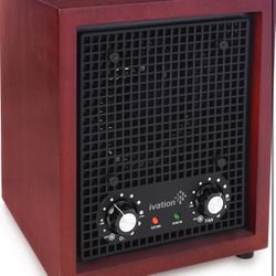 Ivation Ozone Generator Air Purifier, Ionizer & Deodorizer -Purifies Up to 3,500 Sq/Ft -Great for Dust, Pollen, Pets, Smoke & More Cherry