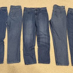 5 Pair Gloria Vanderbilt Blue Jeans  (Size 12) - $20.00 Each