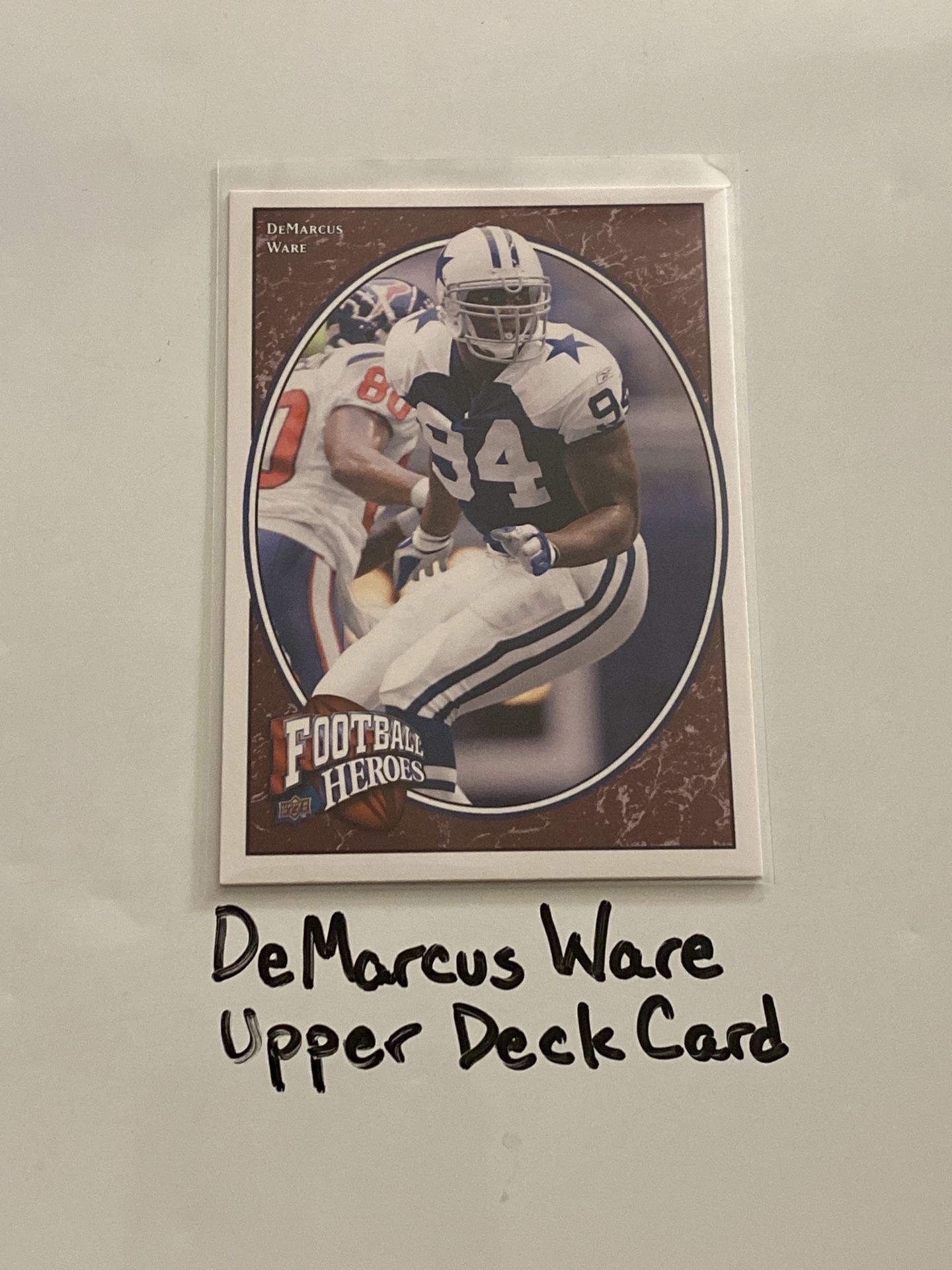 DeMarcus Ware Dallas Cowboys Hall of Fame LB Upper Deck Card.
