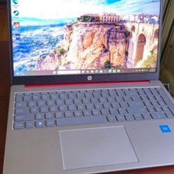 HP Laptop With Charger And Wireless Mouse
