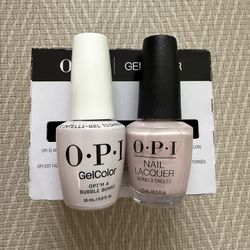 OPI I’m A Bubble Bunny Gel and Nail Lacquer Polish