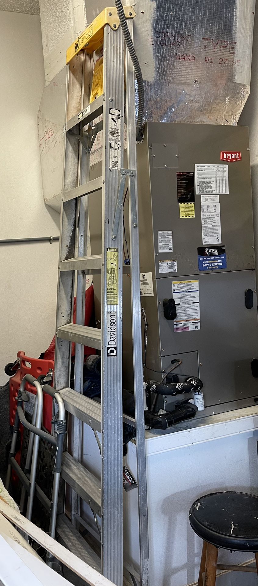 8 Ft Aluminum ladder-$50