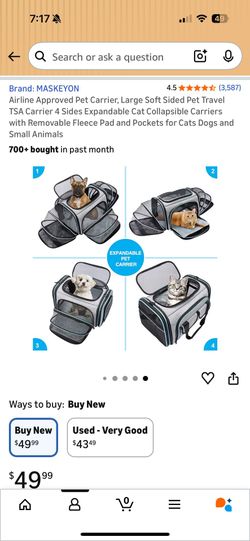 Pet carrier TSA approved