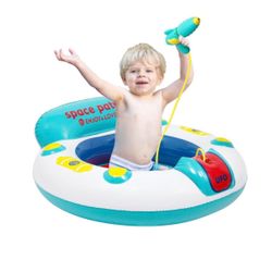UFO Inflatable Buoy for Kids | Baby Mud Gift for Swimming Children in Summer | Fun Boat Shaped Floats for Boys Girls and Children