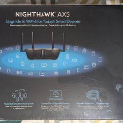 Nighthawk AX5 5 Stream WiFi 6 Router