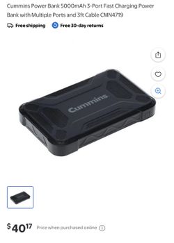 Cummins Power Bank 5000mAh 3-Port Fast Charging Power Bank with Multiple Ports CMN4719