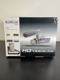 HD 1080P Digital Camcorder w/ External Microphone - New in Box