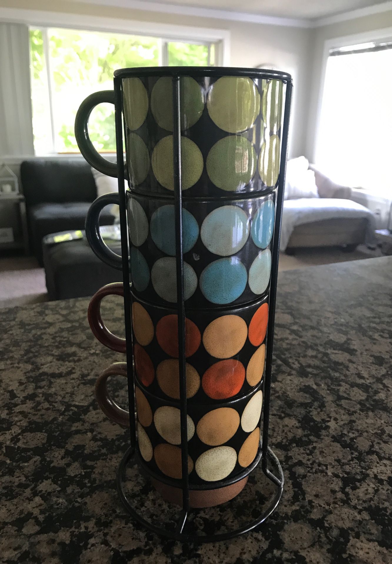 Pier 1 stackable coffee mugs for Sale in University Place, WA OfferUp