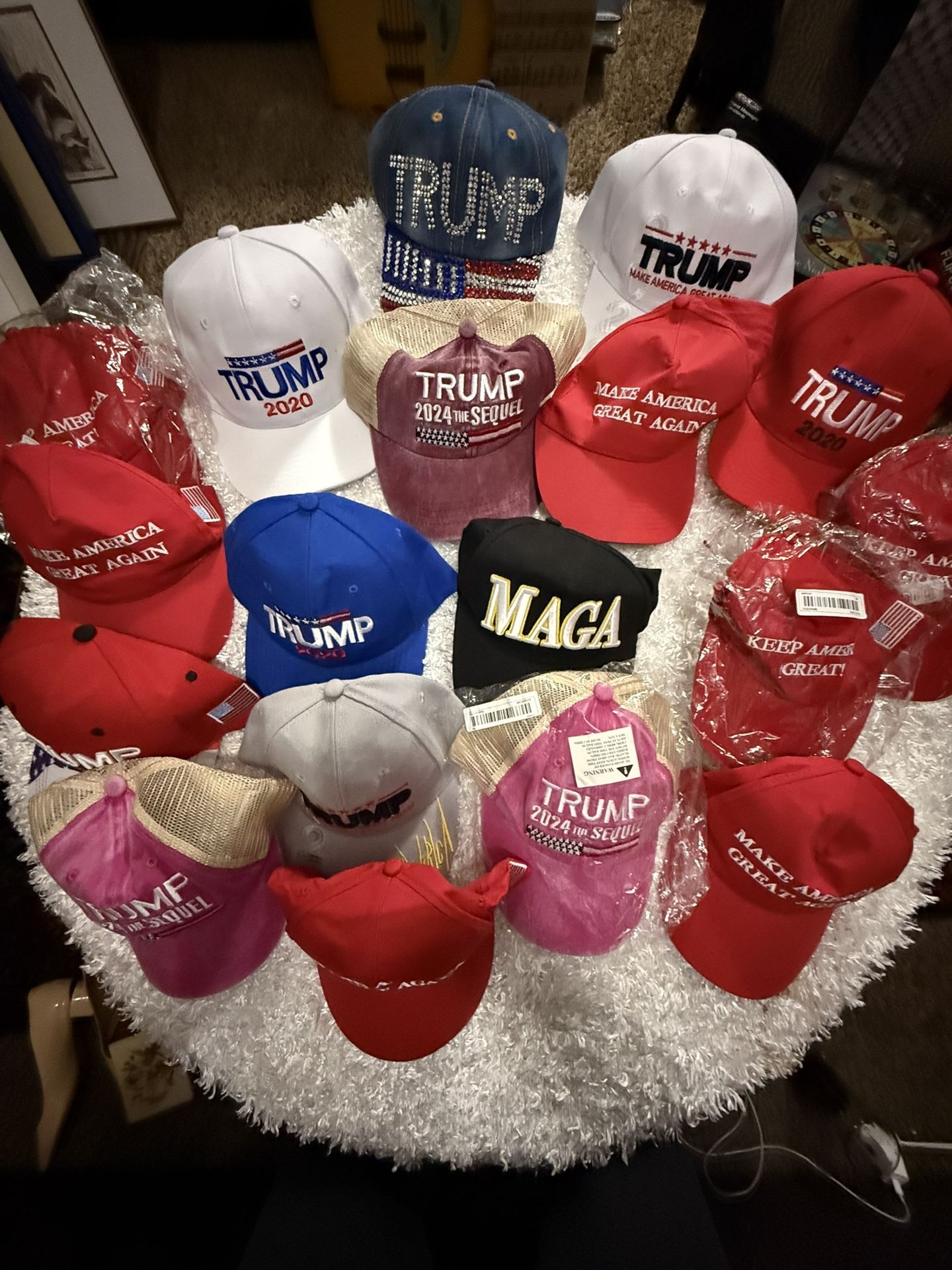 Lot Of 17 Hats All new Some Still In Plastic! All for $50 FIRM